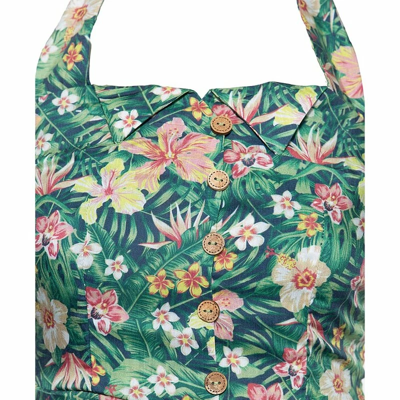 Queen Kerosin Neckholder Dress - Tropical 3 Queen Kerosin Neckholder Dress - Tropical - Image 3