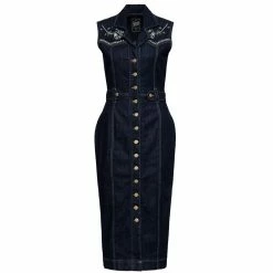 Queen Kerosin Pencil Dress - Flowers Western