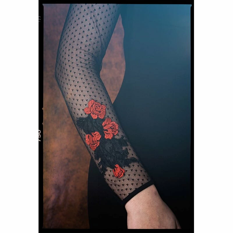 Queen Kerosin Pencil Dress - Roses 4 Queen Kerosin Pencil Dress - Roses - Image 4