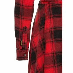 Queen Kerosin Shirt Dress - Acidwashed Check Red 9 Queen Kerosin Shirt Dress - Acidwashed Check Red -The Rock Shop - shop queen kerosin shirt dress acidwashed check red5