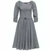 Queen Kerosin Swing Dress - Check