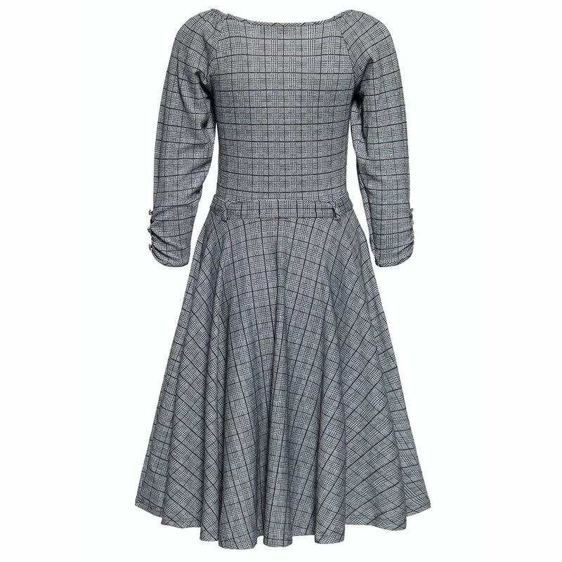 Queen Kerosin Swing Dress - Check 2 Queen Kerosin Swing Dress - Check - Image 2
