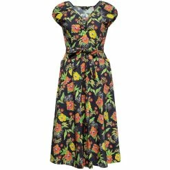 Queen Kerosin Swing Dress - Hibiscus