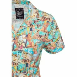 Queen Kerosin Swing Dress - Vintage Summer -The Rock Shop - shop queen kerosin swing dress vintage summer3