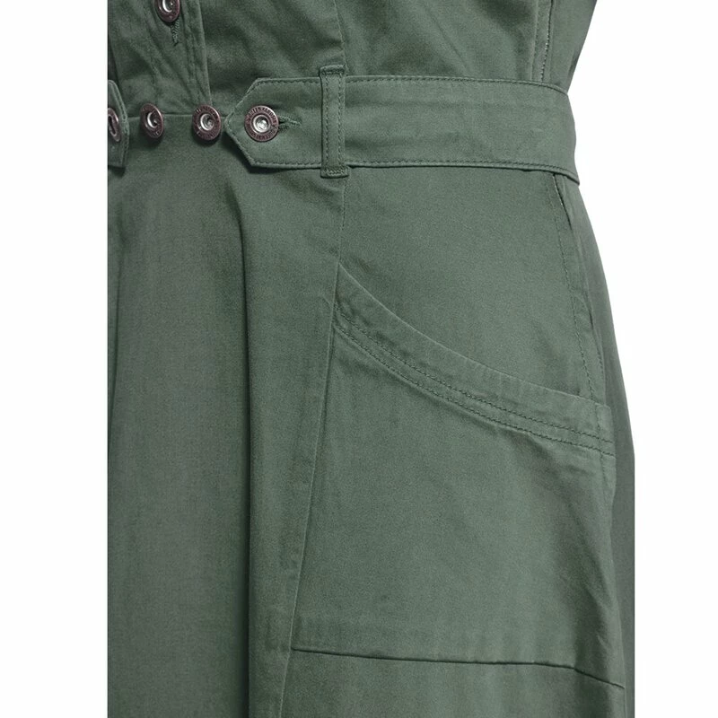 Queen Kerosin Swing Dress - Workwear Olive 5 Queen Kerosin Swing Dress - Workwear Olive - Image 5