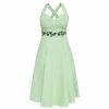 Queen Kerosin Vintage Swing Dress - Denim Mint