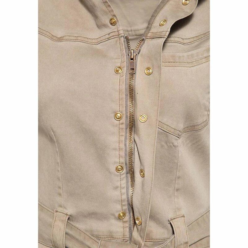 Queen Kerosin Workwear Dress - Blanko Khaki 3 Queen Kerosin Workwear Dress - Blanko Khaki - Image 3