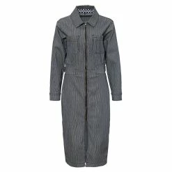 Queen Kerosin Workwear Dress - Speedway Queens Striped