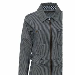 Queen Kerosin Workwear Dress - Speedway Queens Striped 7 Queen Kerosin Workwear Dress - Speedway Queens Striped -The Rock Shop - shop queen kerosin workwear dress speedway queens striped3