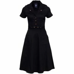 Queen Kerosin Workwear Dress - Swing Denim