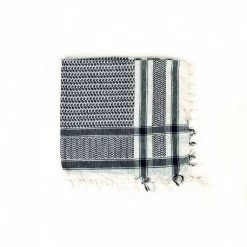 Rock Daddy PLO Scarf - White Black -The Rock Shop - shop rock daddy plo scarf white black3