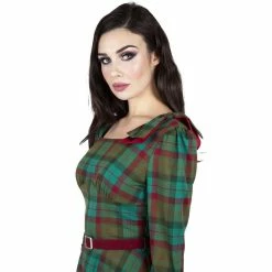 Voodoo Vixen Tartan Dress - Lisle -The Rock Shop - shop voodoo vixen tartan dress lisle5